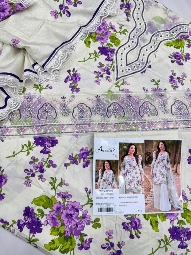 Winter Linen with Ready to Wear Dupatta D-51