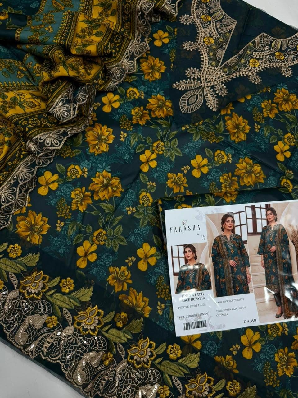 Winter Linen with Ready to Wear Dupatta D-35B