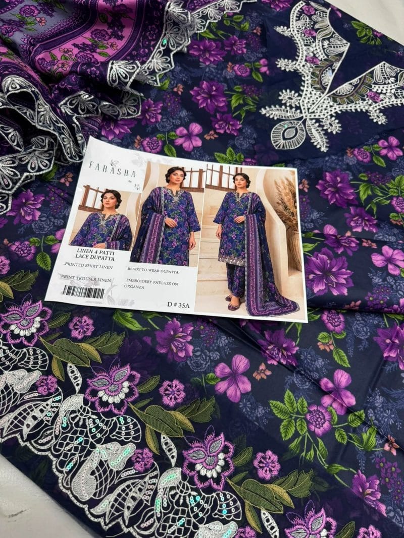 Winter Linen with Ready to Wear Dupatta D-35A