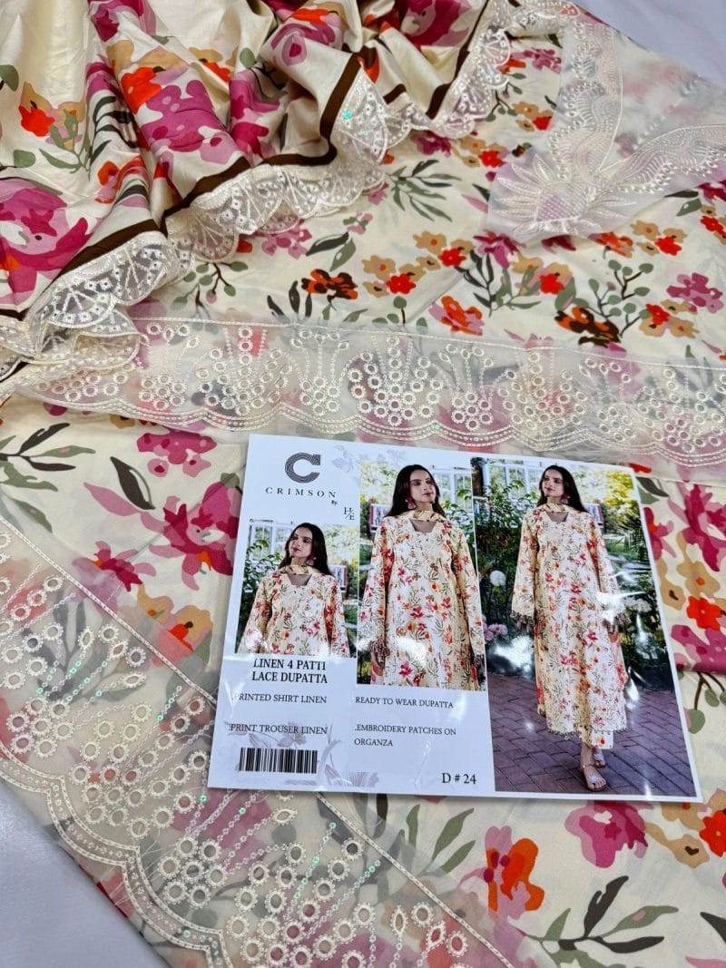 Winter Linen with Ready to Wear Dupatta D-24