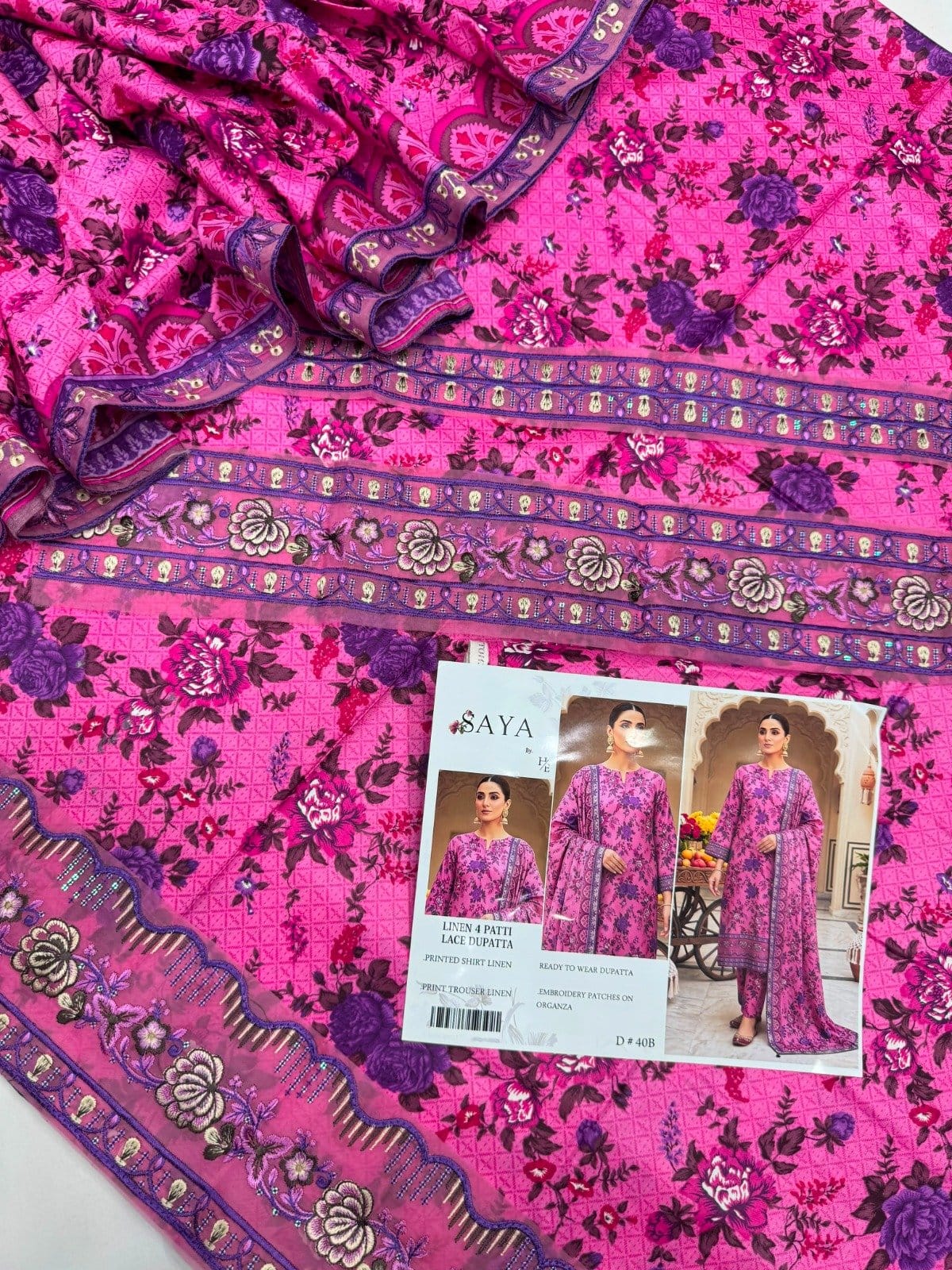 Winter Linen with Ready to Wear Dupatta D-40B