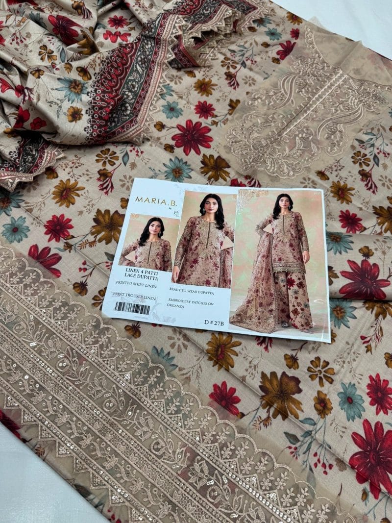 Winter Linen with Ready to Wear Dupatta D-27B