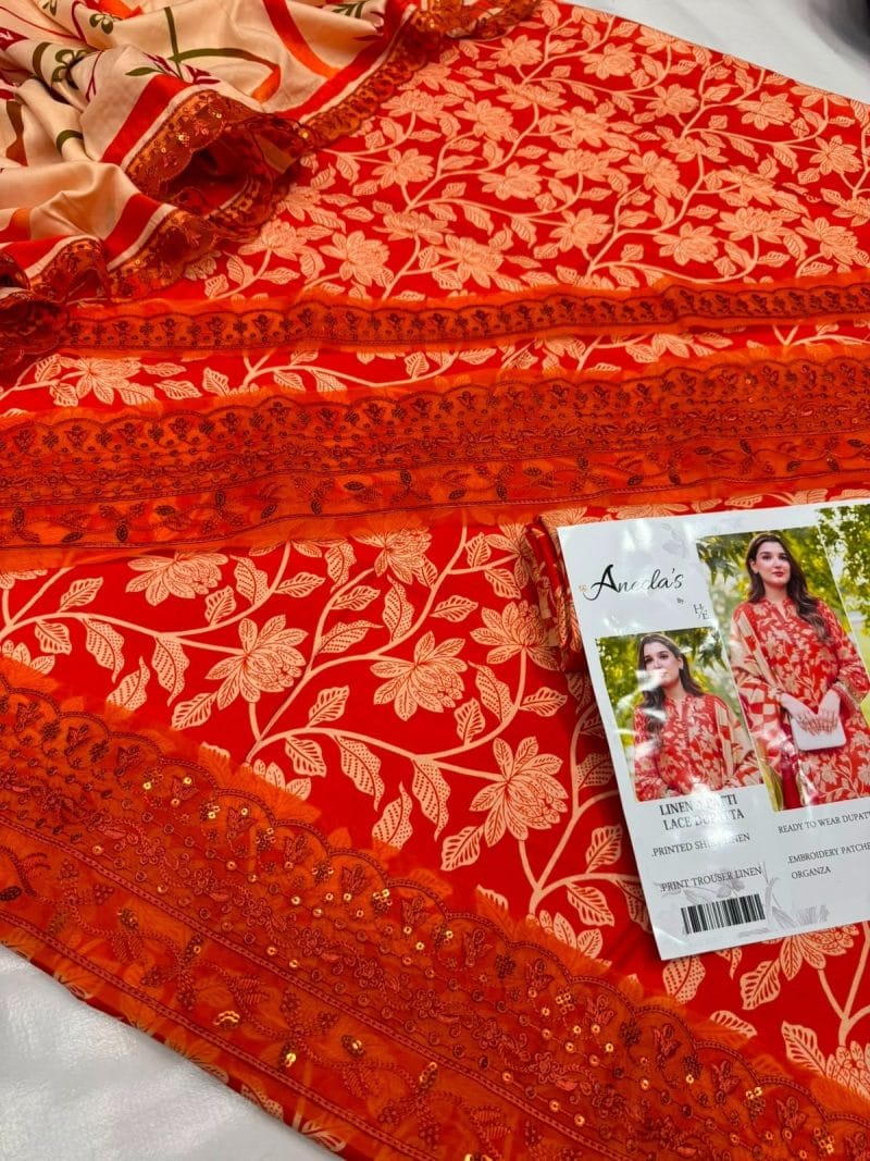 Winter Linen with Ready to Wear Dupatta D-36