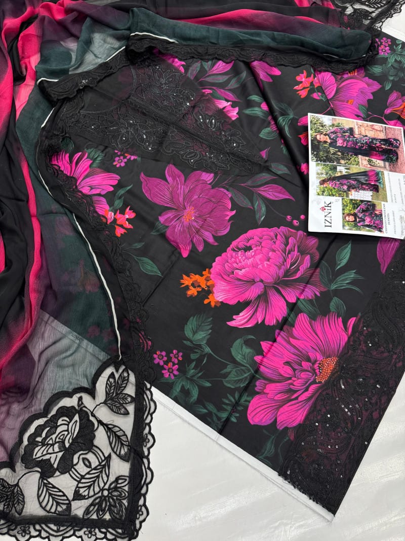 Lawn With Ready To Wear Chiffon Dupatta