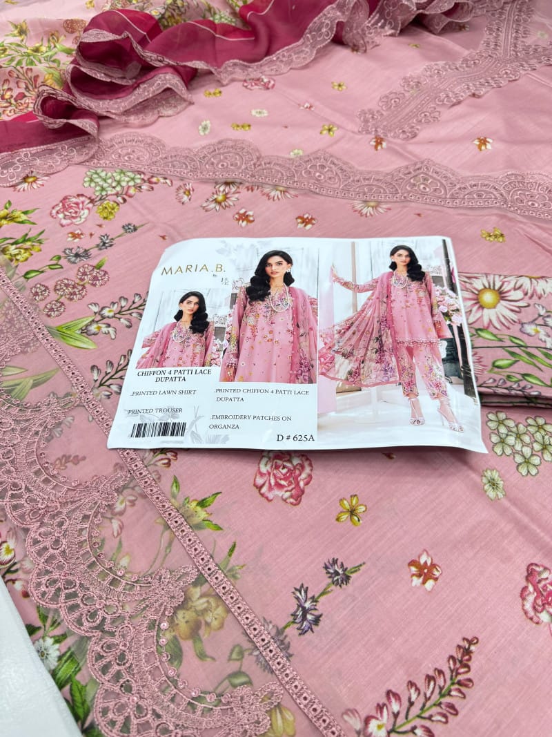 Lawn With Ready To Wear Chiffon Dupatta