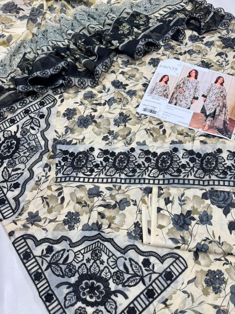 Lawn With Ready To Wear Chiffon Dupatta